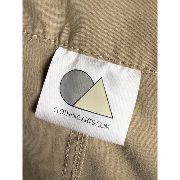 Clothing Arts P^Cubed Pick Pocket Proof Utility Pants Khaki Mens 40x34 Nylon EUC - Picture 4 of 8
